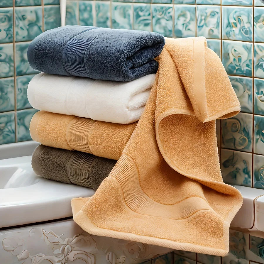 Cotton Towel Bathroom Face Towel Strong Absorbent Soft Non-Shedding Adult Towel Thickened Box in Two Packs