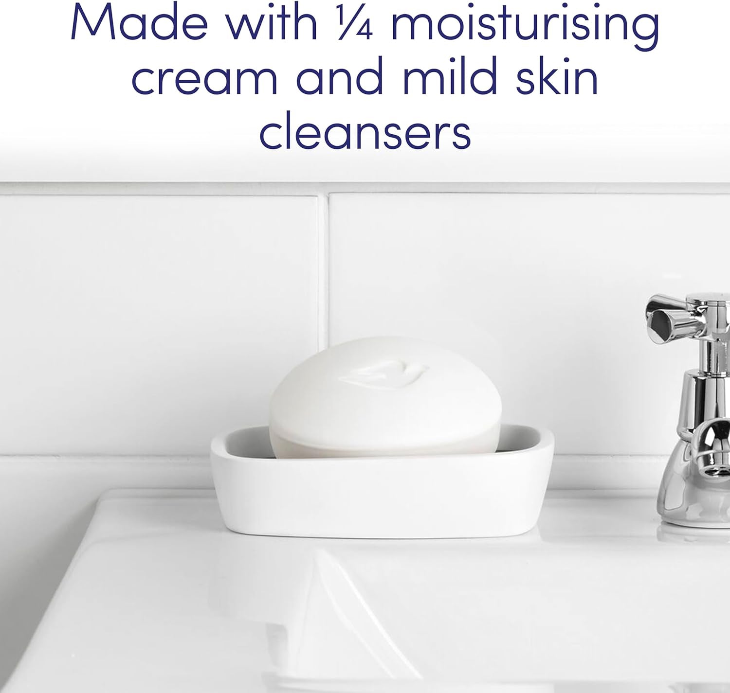 Original Beauty Bar Soap - ¼ Moisturising Cream for Luxuriously Soft, Smooth, and Healthy Skin - 4 Pack of 90g Bars