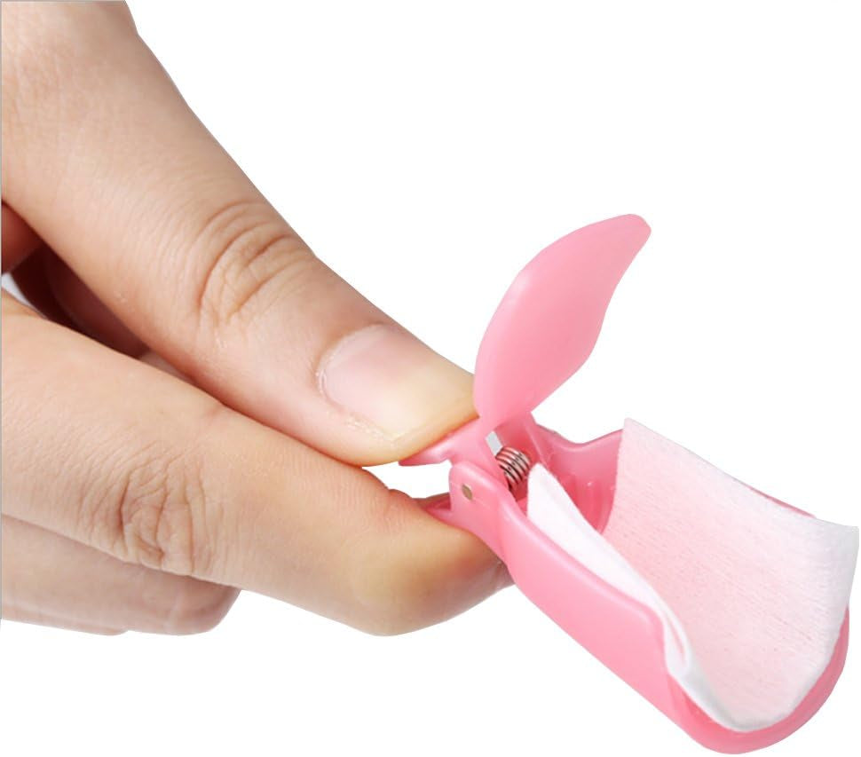 10 Pcs Gel Nail Polish Remover Clips - Essential Acrylic Nail Art Soak Off Wrap Cleaner Caps