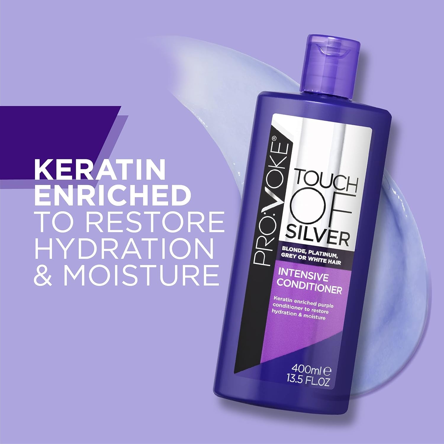 Revitalize Your Hair with  Touch of Silver Brightening Shampoo & Conditioner - 400ml, Eliminates Yellow & Orange Tones!