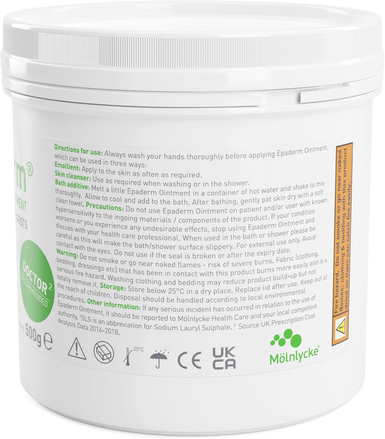 Emollient - Nourishing 500G Cream for Dry Skin Relief