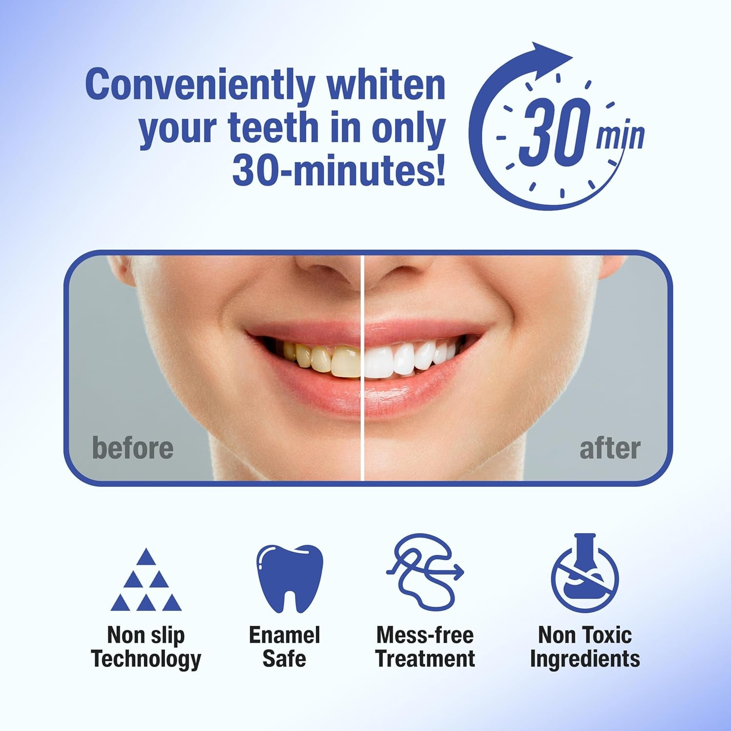 Achieve a Radiant Smile with  Advanced Teeth Whitening Strips & Pen – Up to 8 Shades Whiter, 28 Strips, Vegan & Sensitivity Free!