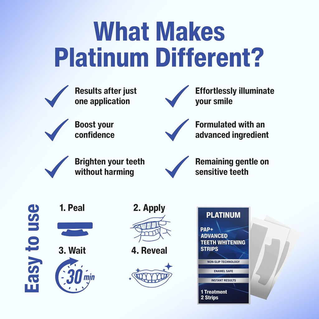 Achieve a Radiant Smile with  Advanced Teeth Whitening Strips & Pen – Up to 8 Shades Whiter, 28 Strips, Vegan & Sensitivity Free!