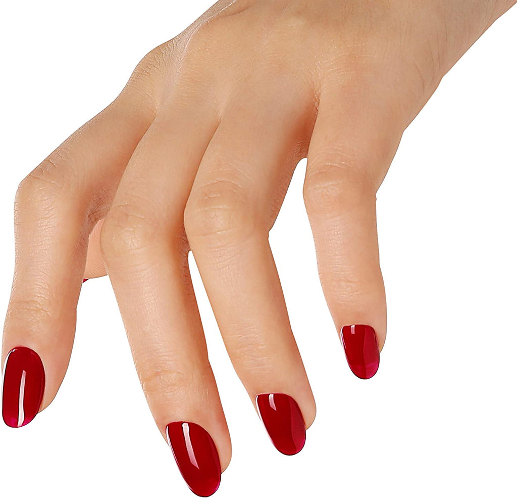 Paradise Deep Red Gel Nail Polish - Long Lasting, Chip Resistant 10ml (UV LED Drying Required)