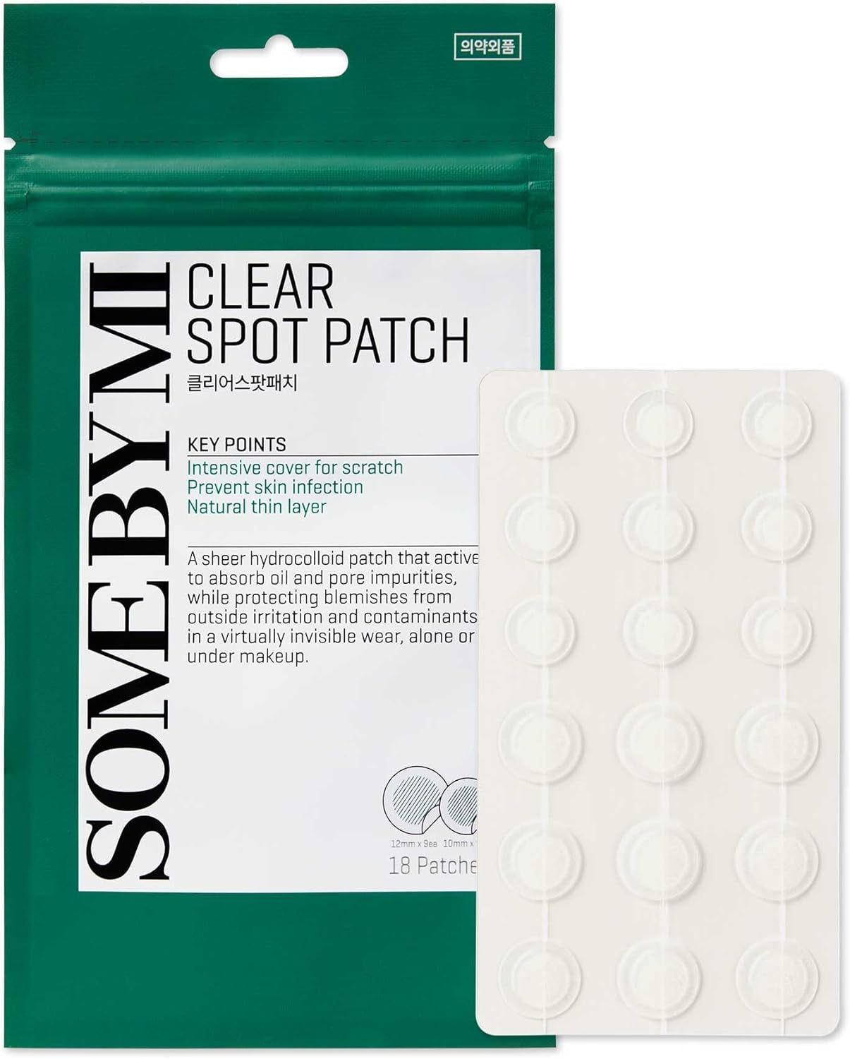 Some By Mi 30 Days Miracle Clear Spot Patch - Pack of 1, 18 Counts