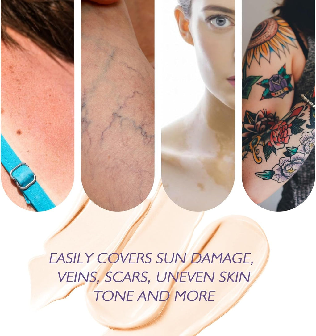 Ultimate Tattoo & Scar Concealer - Waterproof Cover-Up Makeup for Flawless Skin, 74ml