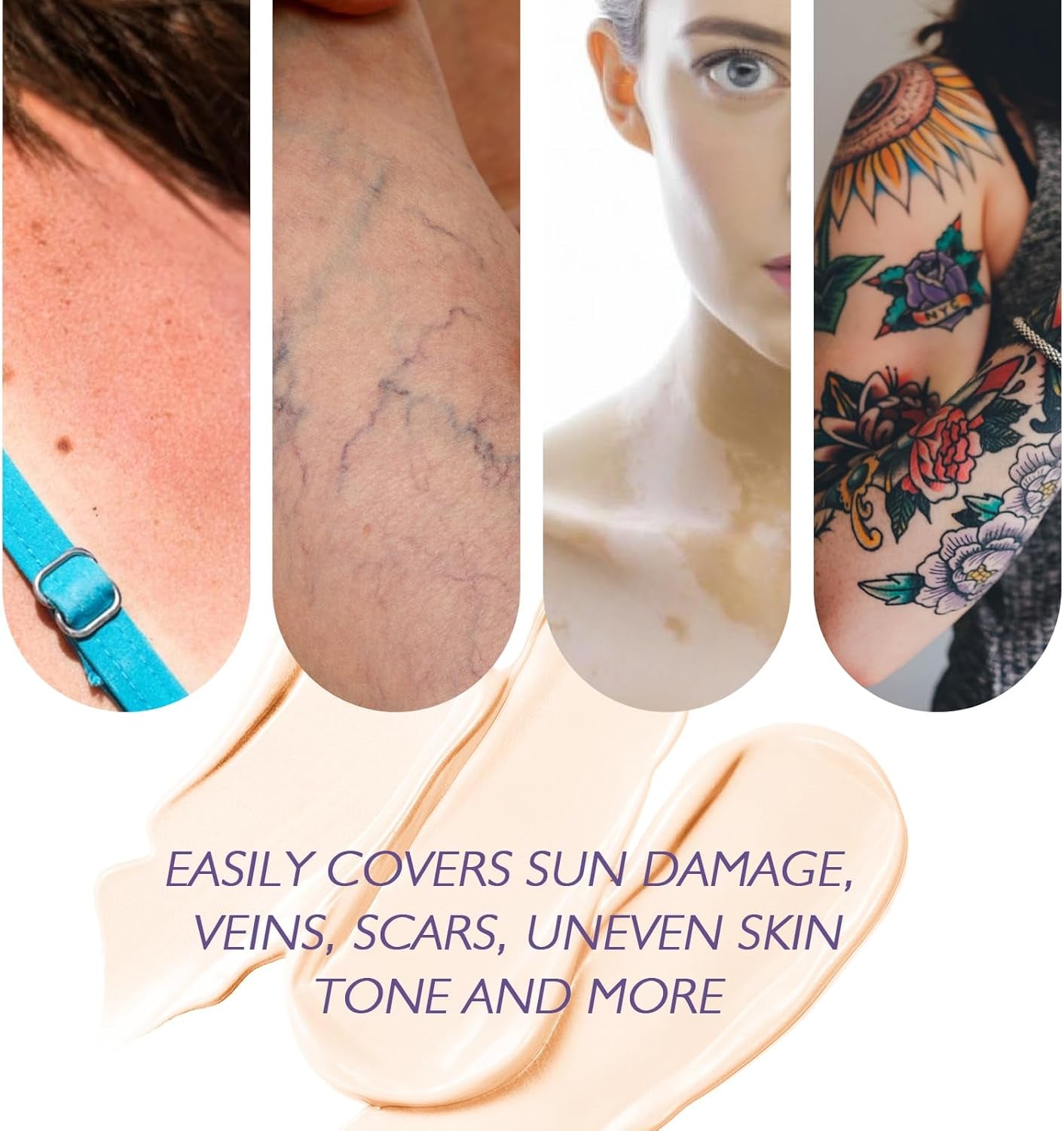 Ultimate Tattoo & Scar Concealer - Waterproof Cover-Up Makeup for Flawless Skin, 74ml