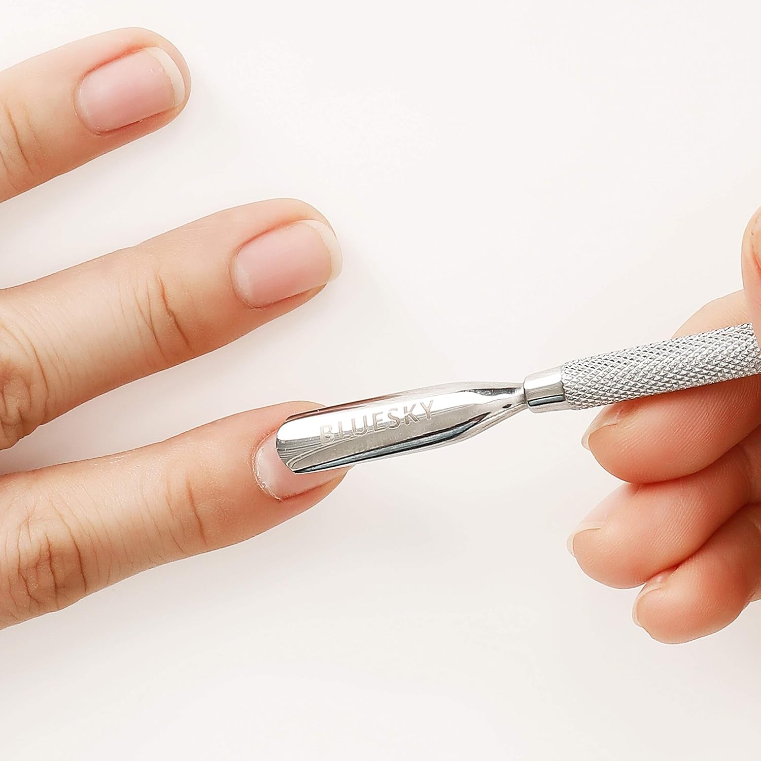 Professional Double-Ended Stainless Steel Cuticle Pusher & Nail Cleaner Tool for Gel Polish Removal