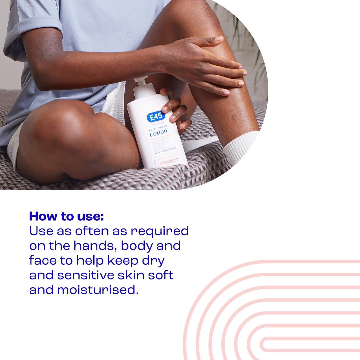 Moisturising Lotion 500ml - Ultimate Hydration for Dry & Sensitive Skin, Reduces Redness & Protects Against Dryness - Dermatologically Tested Daily Body Moisturiser