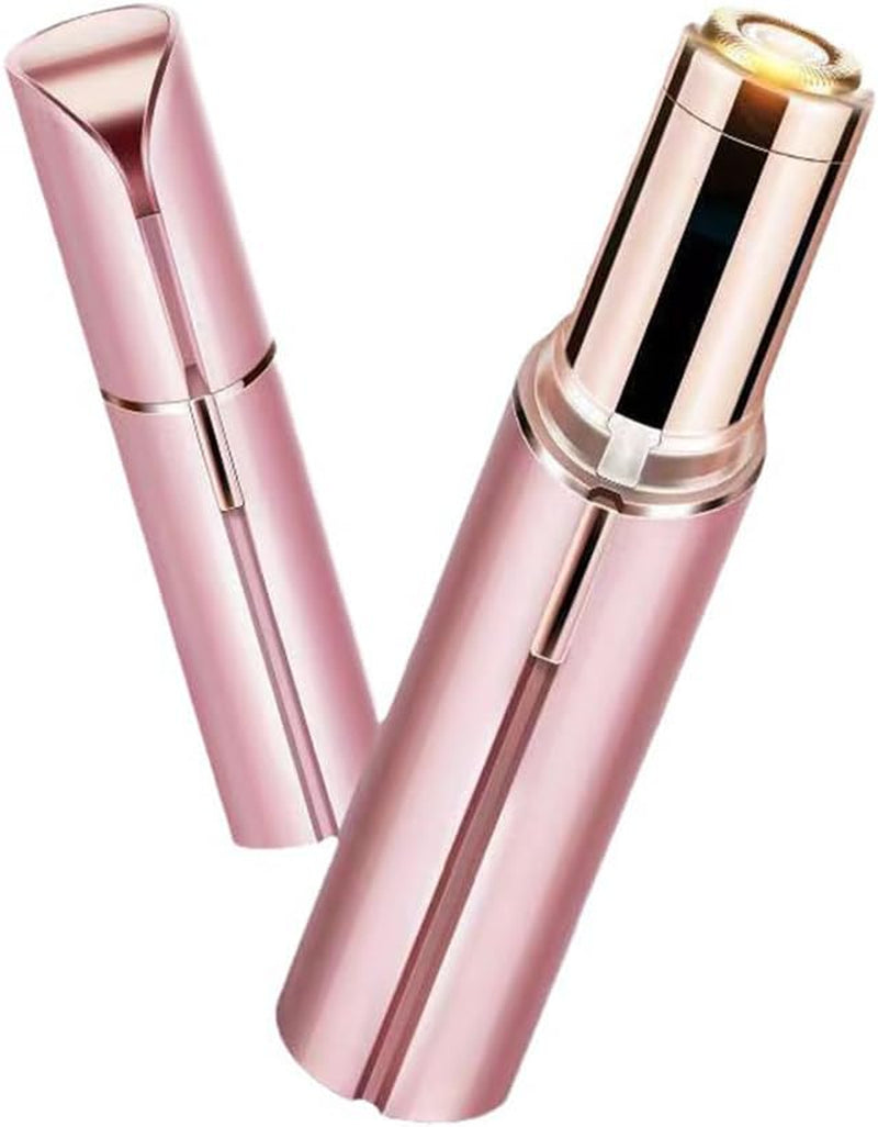 Flawless Rose Gold Facial Hair Remover - USB Rechargeable, Waterproof & Painless with LED Light