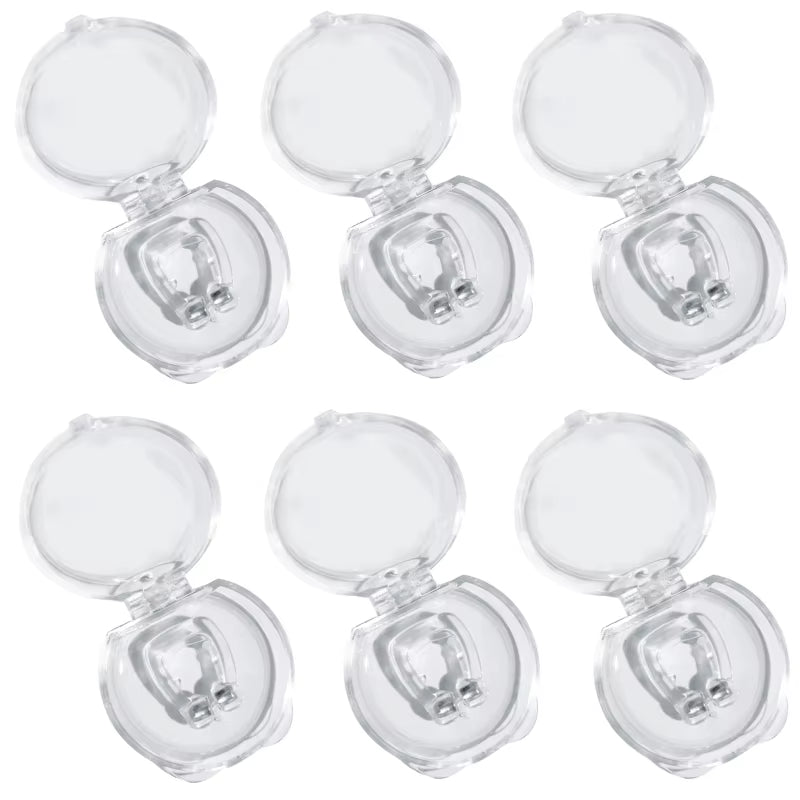 Magnetic Anti-Snoring Nose Clip - Sleep Aid Device for Improved Breathing and Apnea Relief with Protective Case