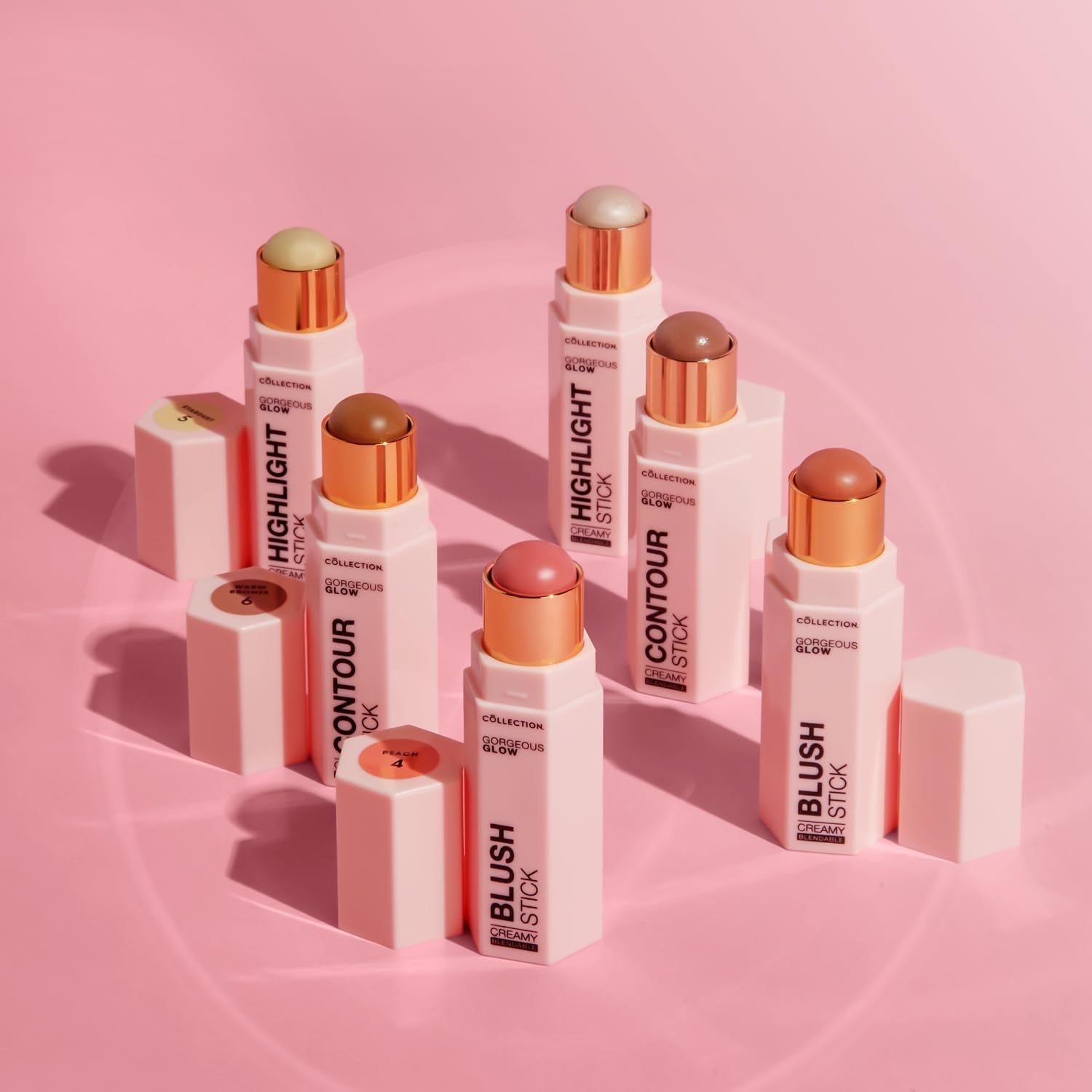 Cosmetics Gorgeous Glow Sticks - Effortless Radiance Blush, 4G, Fast & Mess-Free Application