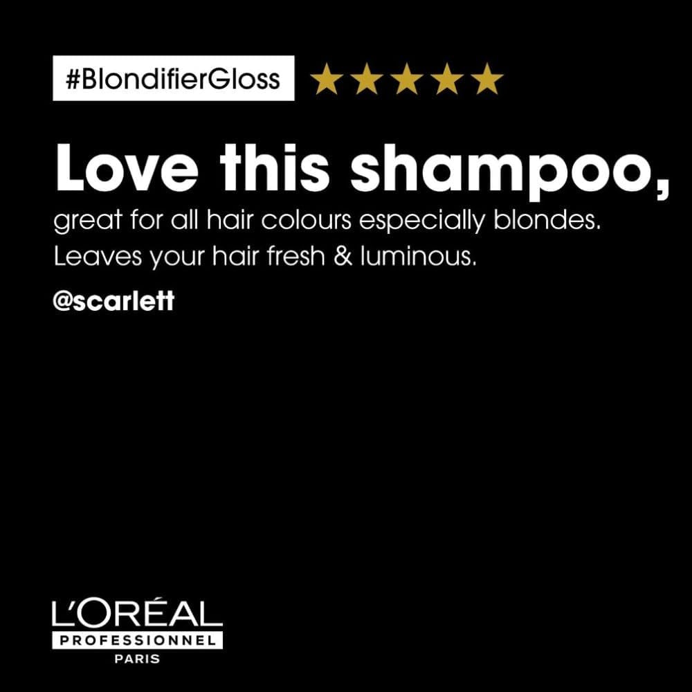 L’Oréal Professionnel Blondifier Gloss Shampoo for Radiant Highlighted or Blonde Hair