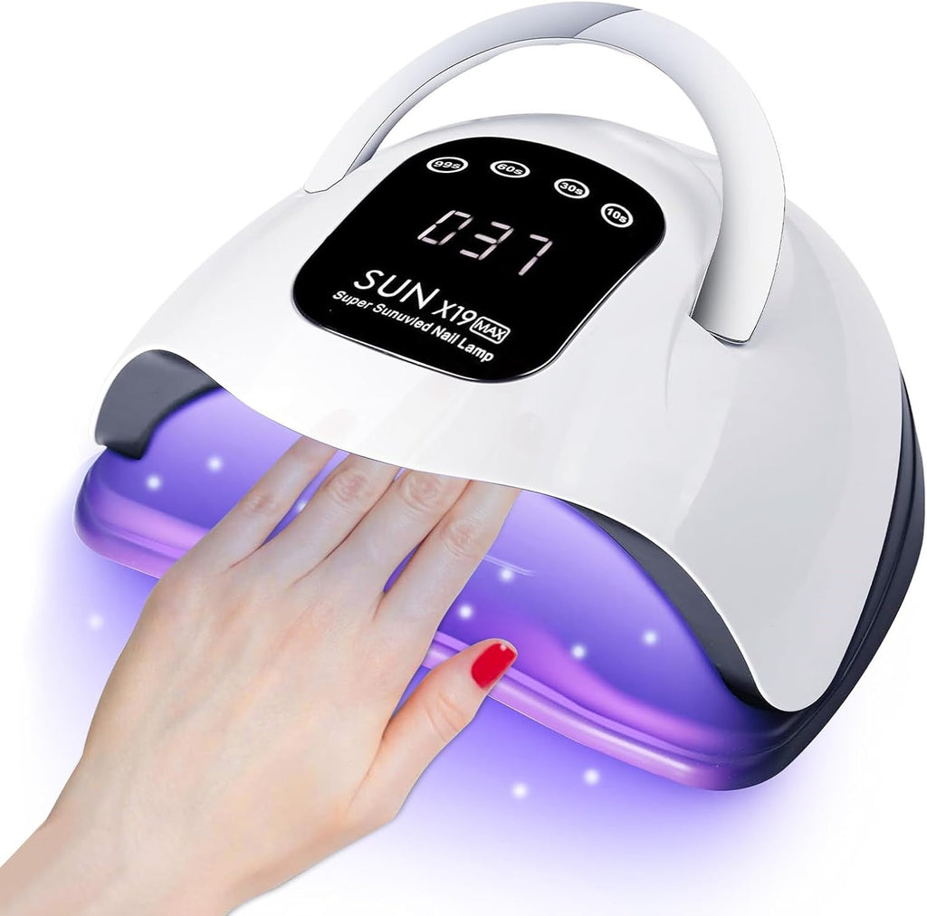 Powerful 320W UV LED Nail Lamp - Fast Drying, 72 LED Beads, Touch Screen, 4 Timer Settings & Auto Sensor for Perfect Nails!