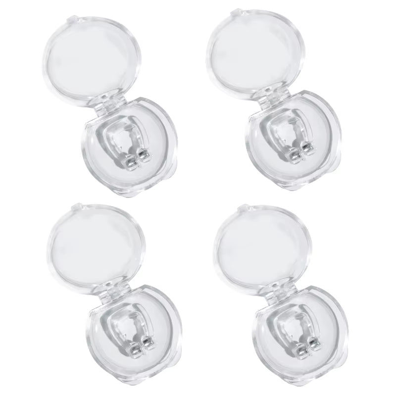 Magnetic Anti-Snoring Nose Clip - Sleep Aid Device for Improved Breathing and Apnea Relief with Protective Case