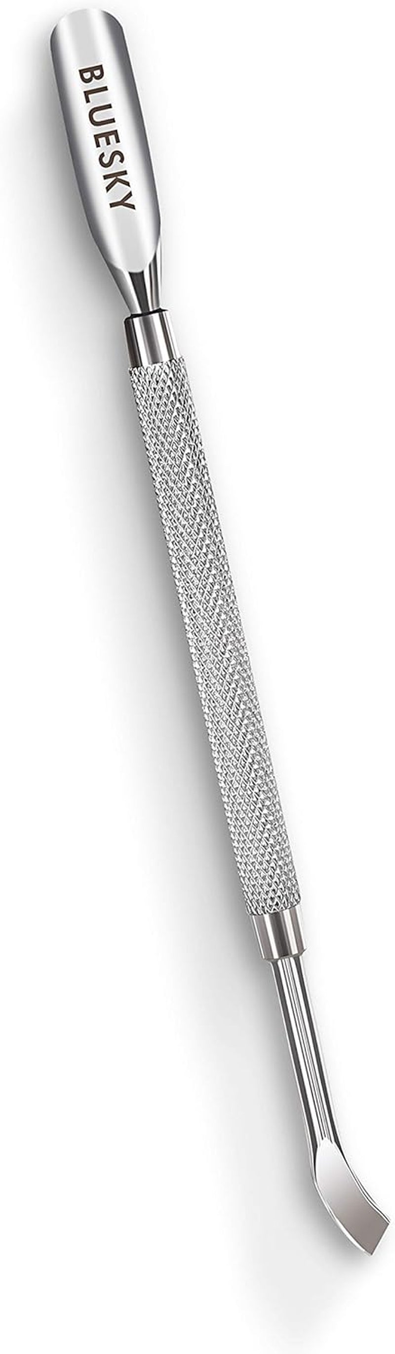 Professional Double-Ended Stainless Steel Cuticle Pusher & Nail Cleaner Tool for Gel Polish Removal