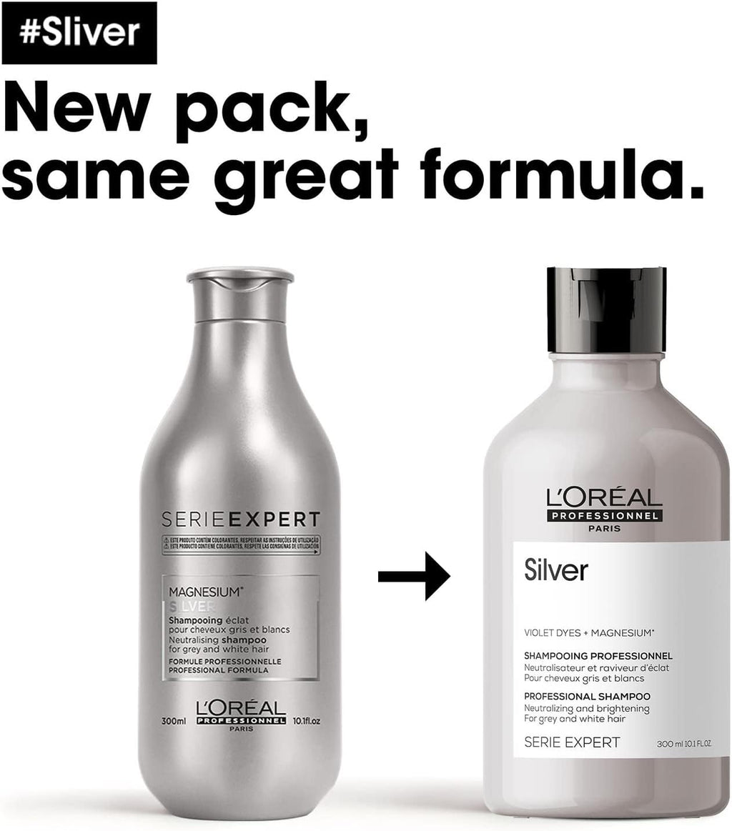 L’Oréal Professionnel Serie Expert Silver Shampoo for Radiant Grey, White & Light Blonde Hair