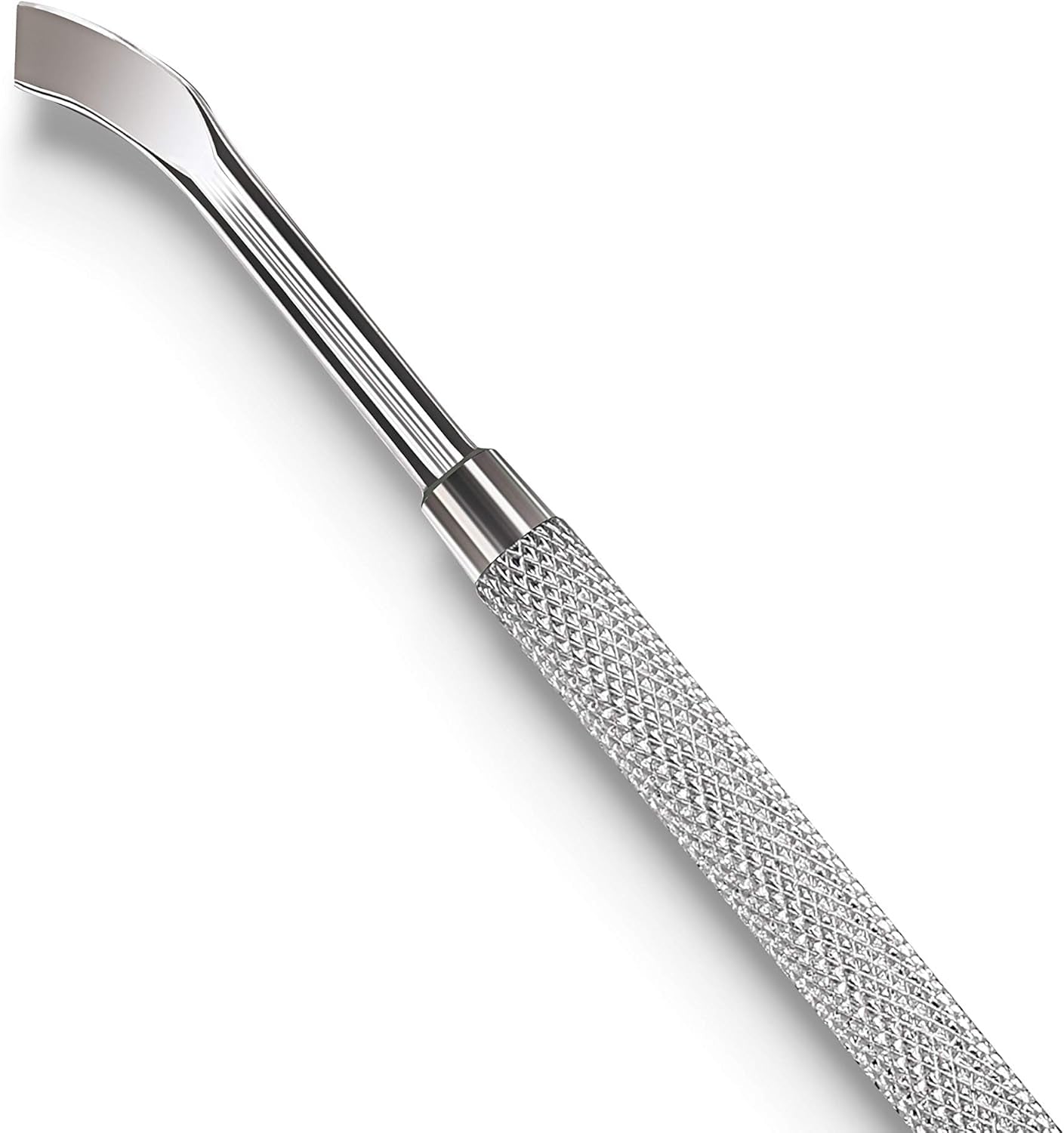 Professional Double-Ended Stainless Steel Cuticle Pusher & Nail Cleaner Tool for Gel Polish Removal