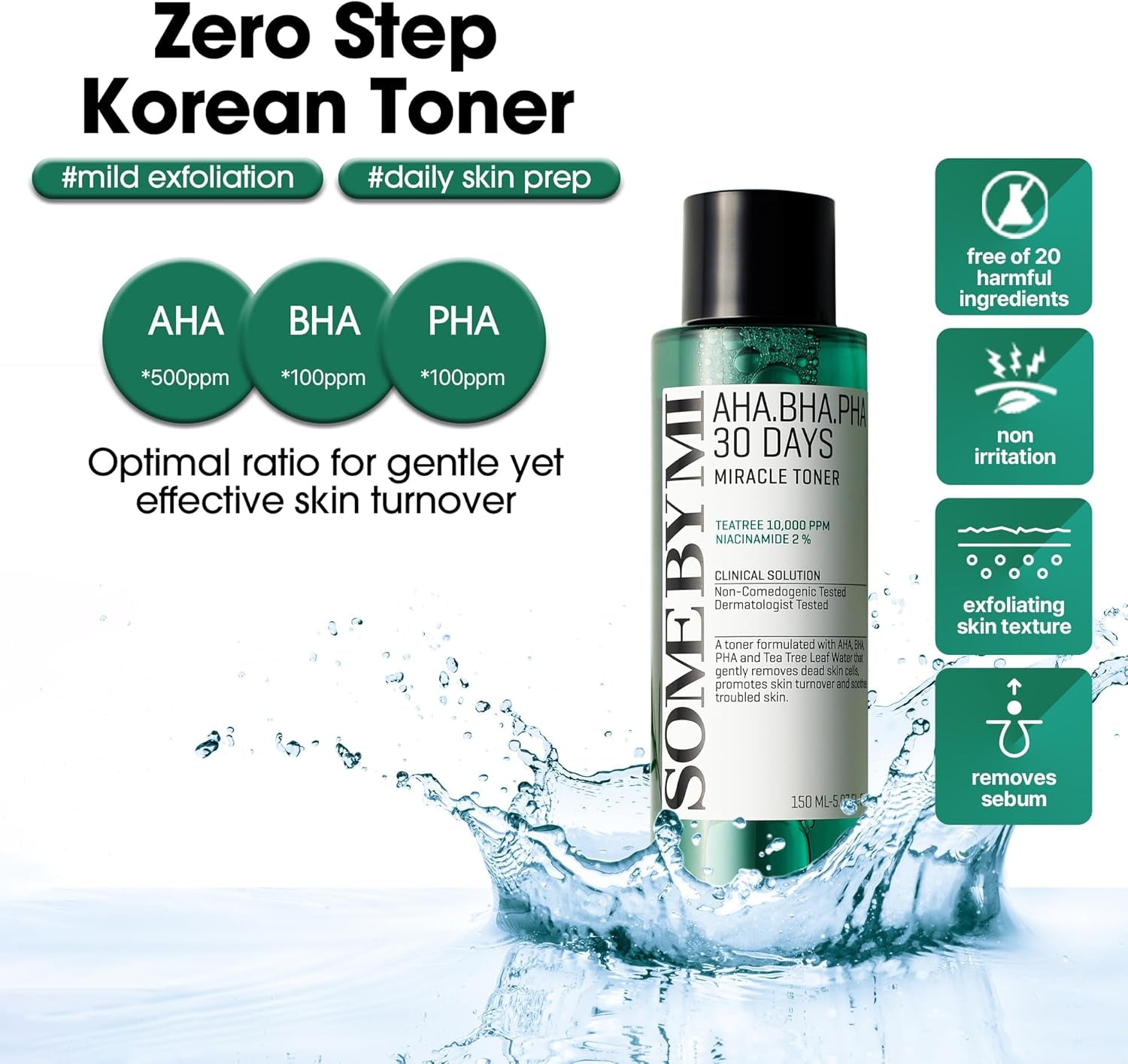 AHA BHA PHA 30 Days Miracle Toner 150Ml