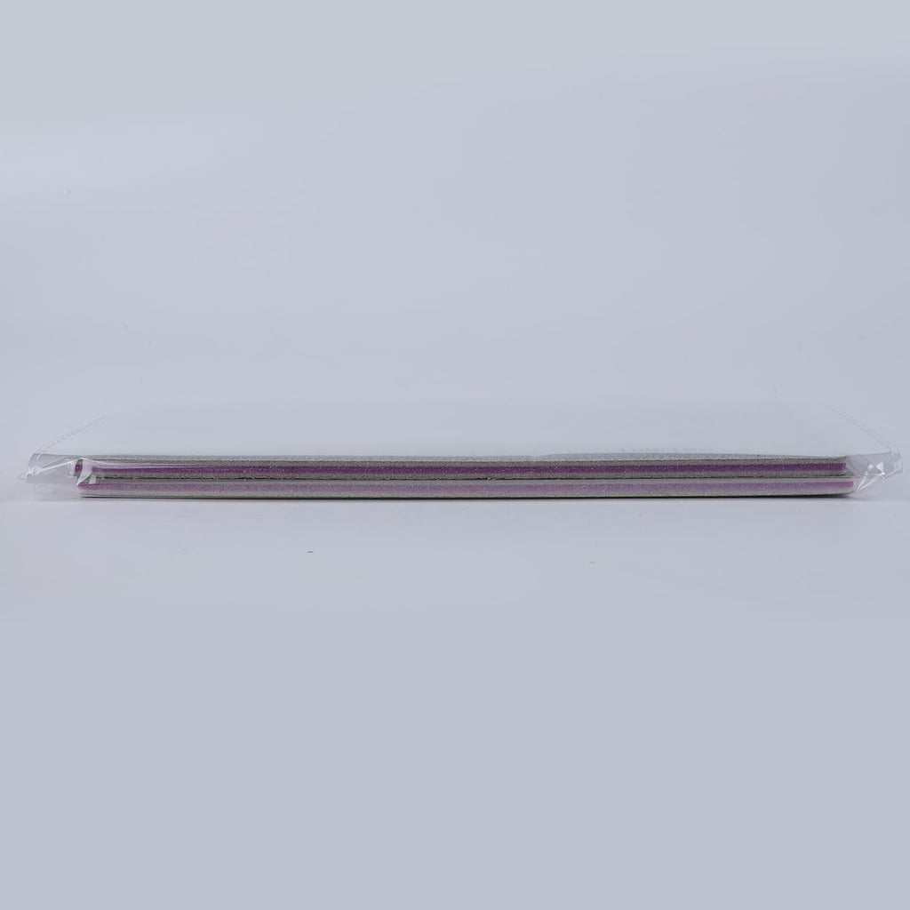 10-Piece Nail File Set - Versatile 5 Shapes for Acrylic & Gel Nails, 100/180 Grit Emery Boards & Buffers