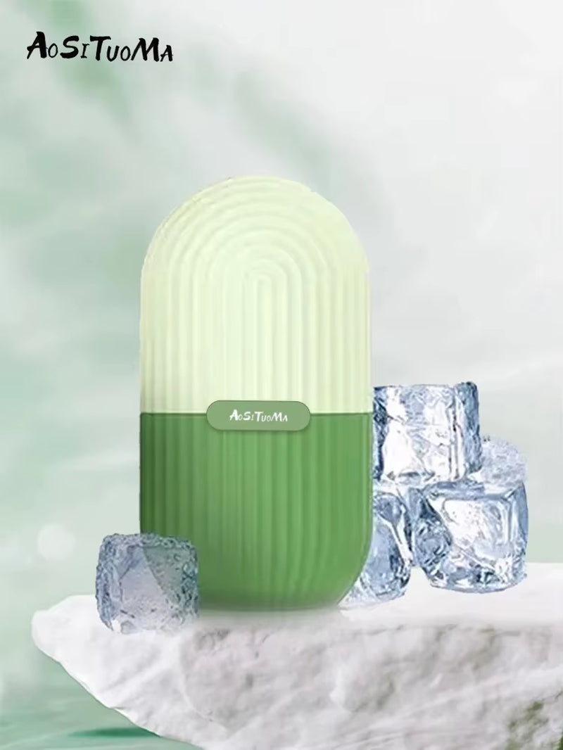 Silicone Ice Face Roller for Contouring, Pore Minimization, Dark Circle Reduction, and Skin Massage - Beauty Tool for Eyes and Neck Care