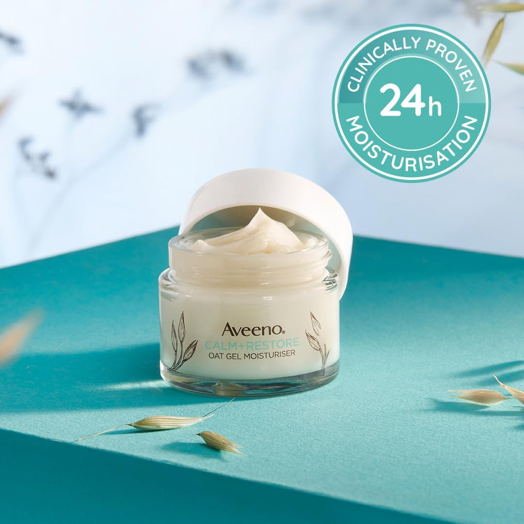 Aveeno Face Calm+Restore Oat Gel Moisturiser (1X 50Ml)