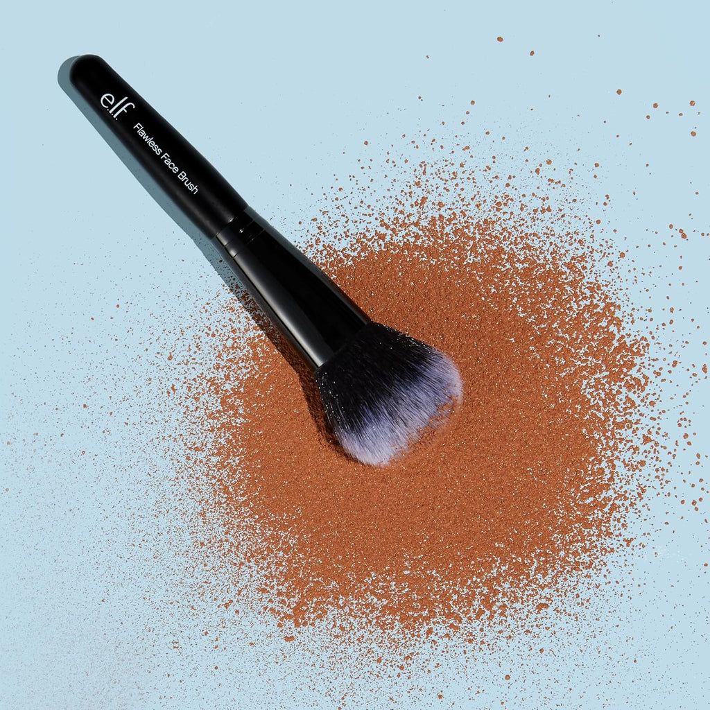 Flawless Face Brush - Vegan & Cruelty-Free Synthetic Brush for Perfect Contour, Blush & Bronzer Application