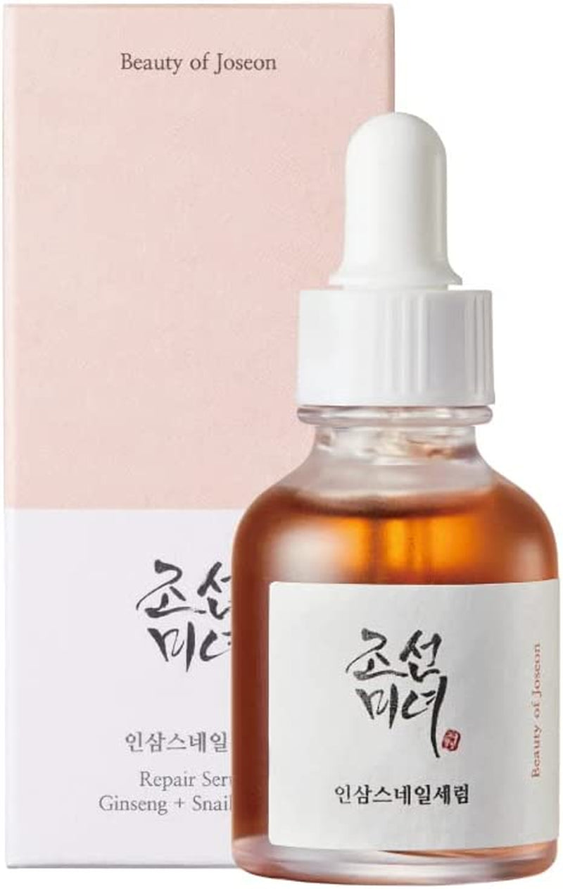Repair Serum with Ginseng & Snail Mucin - 30ml | Korean Skincare for All Skin Types