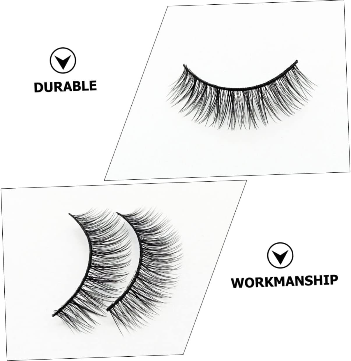 10 Pairs Natural Look False Eyelashes - Perfect Beauty Accessory for Effortless Glam!