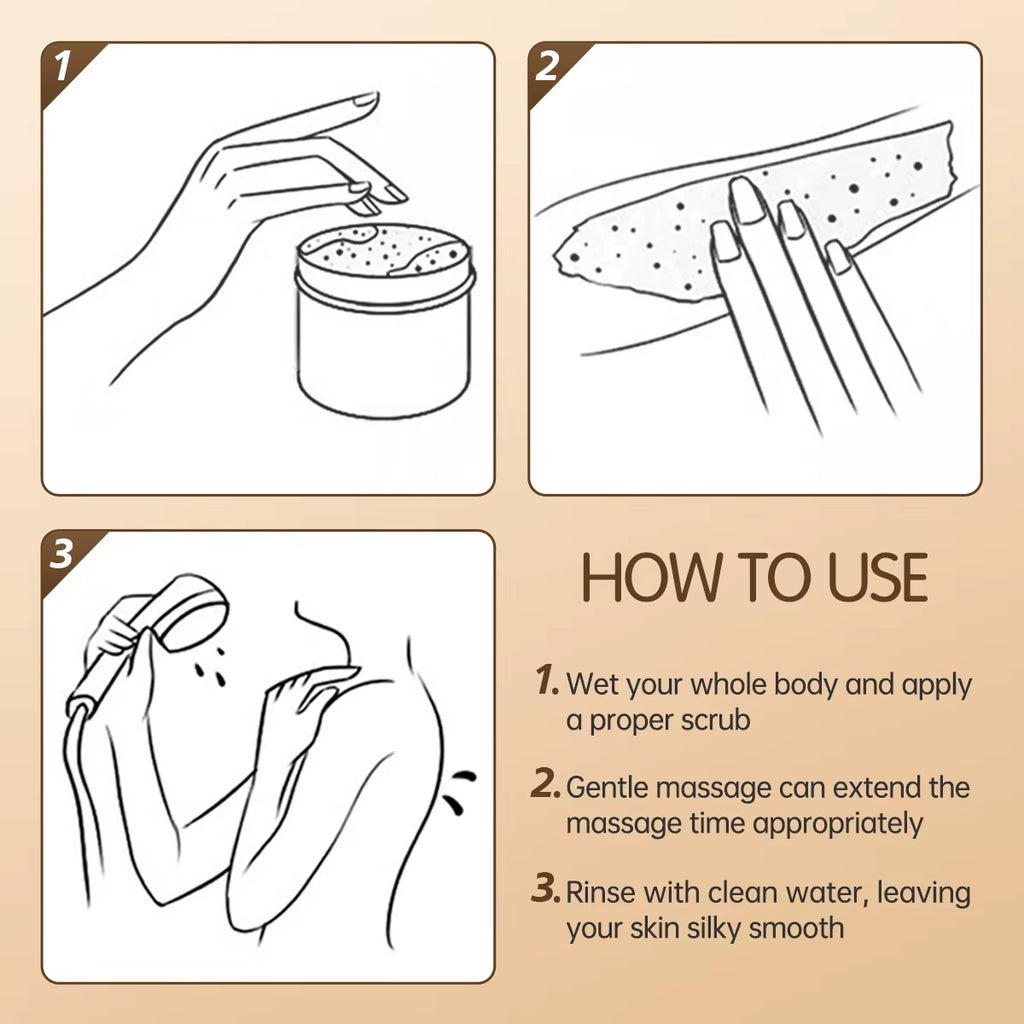 200G/7Oz Himalayan Salt, Coffee, Coconut, Turmeric, Bamboo Charcoal Scrub, Cleansing, Whitening, Exfoliation. Use in the Bath