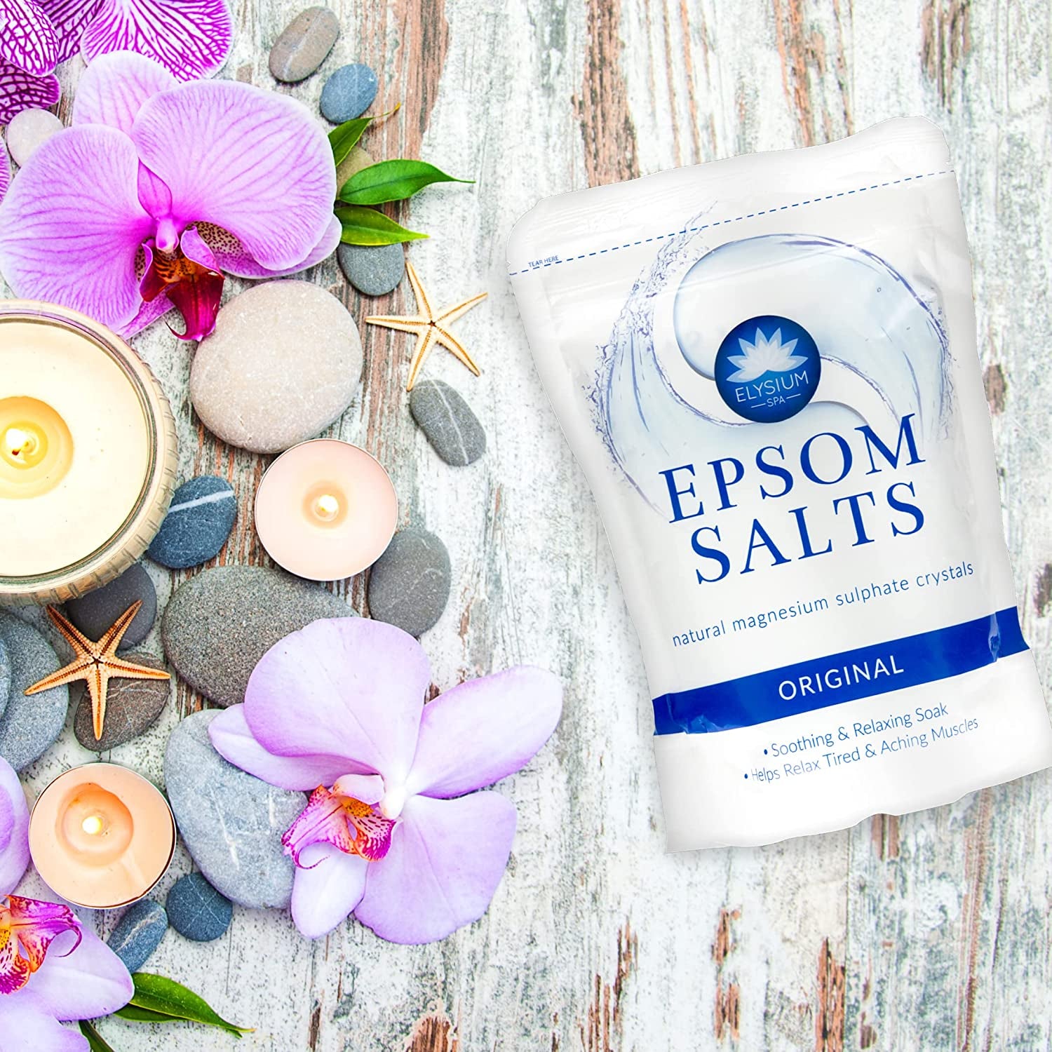 Premium Natural Epsom Salts - 1Kg for Ultimate Relaxation and Soothing Relief