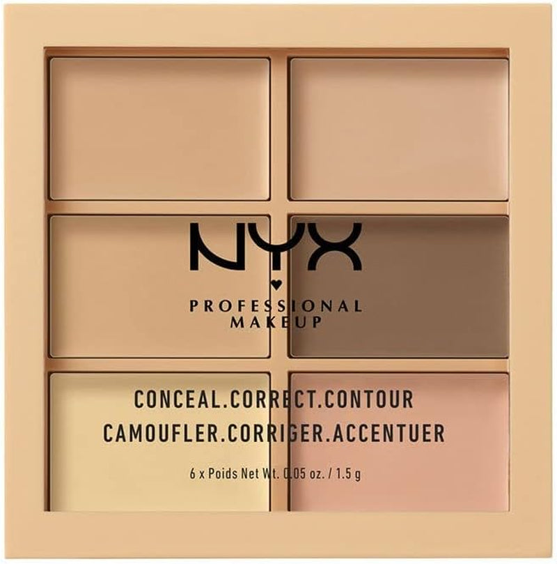 Conceal, Correct & Contour Palette - 6 Cream Shades for Perfect Undertone Matching - Light Edition
