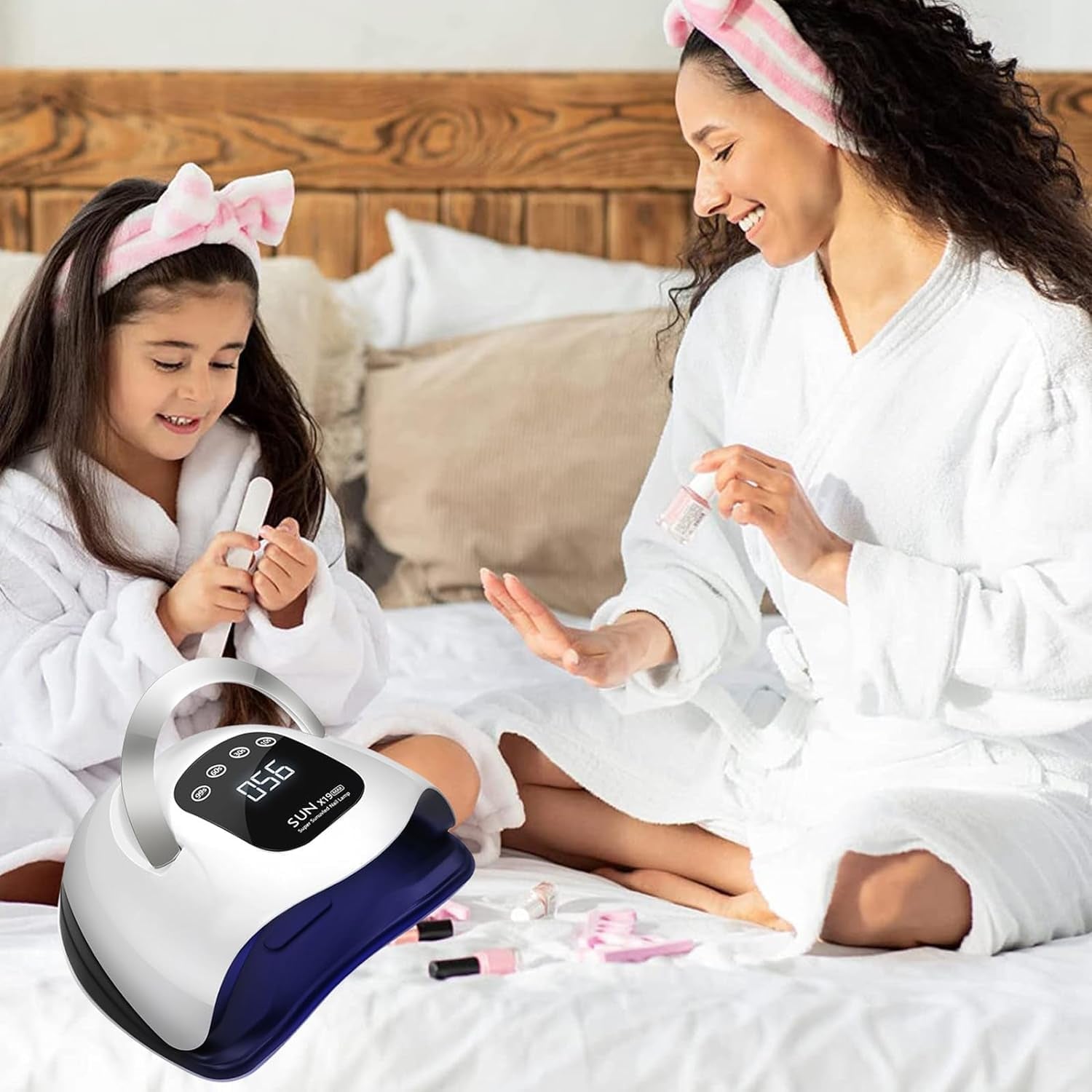 Powerful 320W UV LED Nail Lamp - Fast Drying, 72 LED Beads, Touch Screen, 4 Timer Settings & Auto Sensor for Perfect Nails!