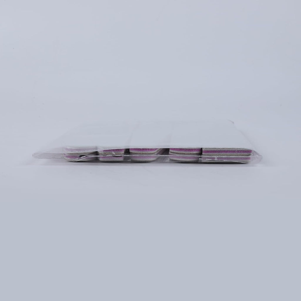 10-Piece Nail File Set - Versatile 5 Shapes for Acrylic & Gel Nails, 100/180 Grit Emery Boards & Buffers