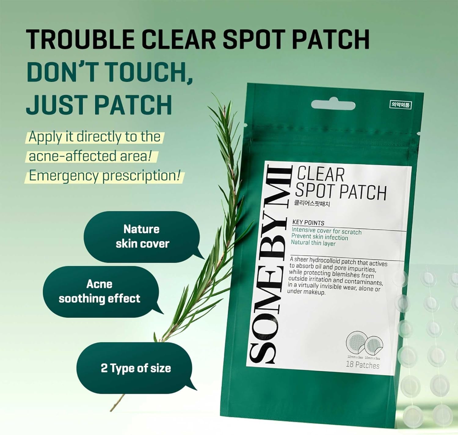 Some By Mi 30 Days Miracle Clear Spot Patch - Pack of 1, 18 Counts