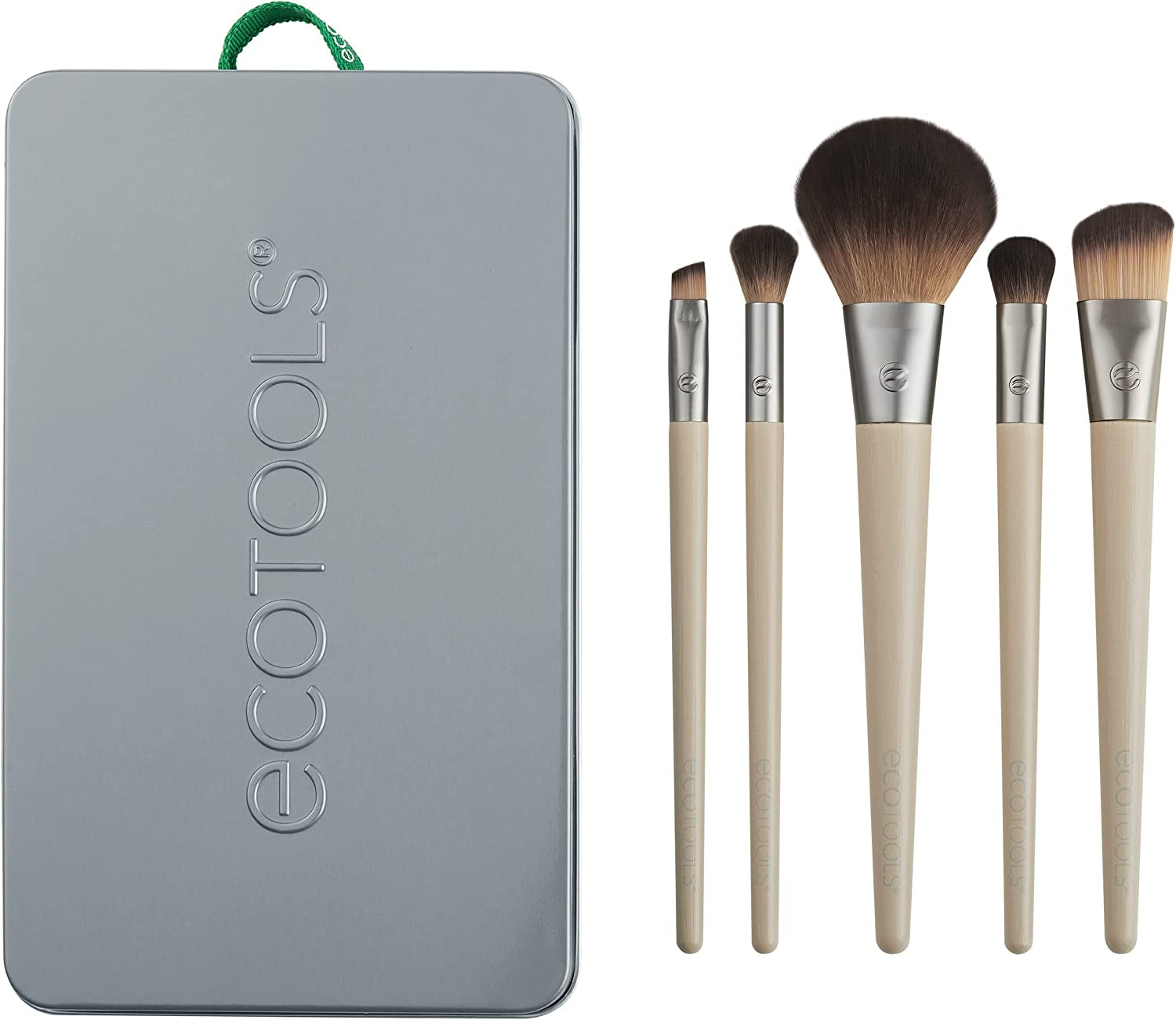 Transform Your Beauty Routine:  6-Piece Eco-Friendly Makeup Brush Set - Perfect for Flawless Eyeshadow, Blush, Concealer & Foundation Application! Vegan & Cruelty-Free!