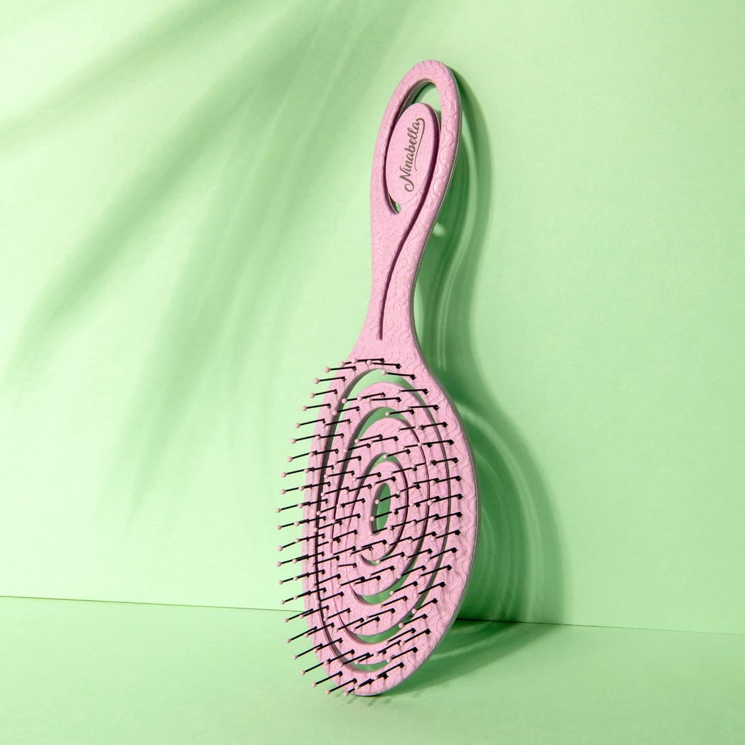 Spiral Detangling Hair Brush - Effortlessly Removes Tangles for All Hair Types - Lilac