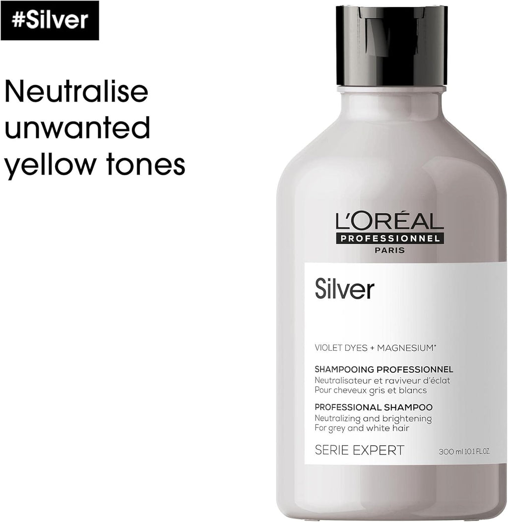 L’Oréal Professionnel Serie Expert Silver Shampoo for Radiant Grey, White & Light Blonde Hair