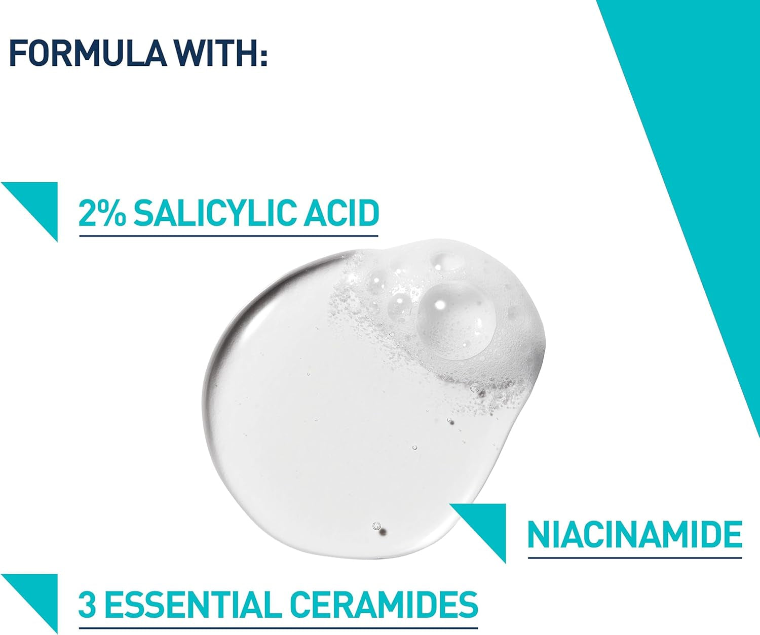 CeraVe Blemish Control Face Cleanser - 2% Salicylic Acid & Niacinamide for Clearer Skin - 236ml