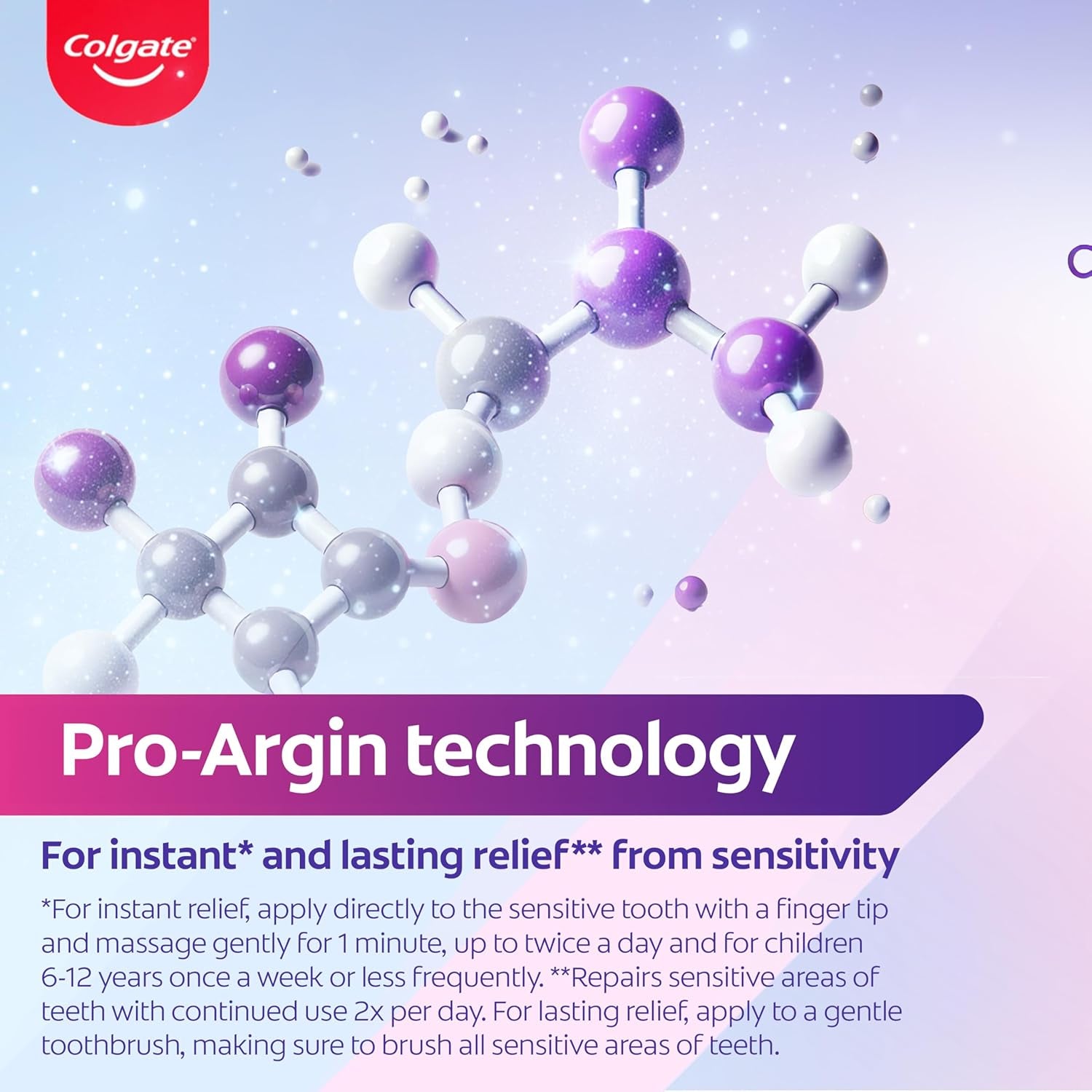 Sensitive Instant Relief Toothpaste - Gentle Whitening & Long-Lasting Sensitivity Relief - 4 Pack of 75ml Tubes