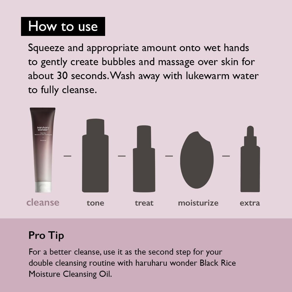 Haruharu WONDER Black Rice Moisture 5.5 Soft Cleansing Gel (100 Ml)