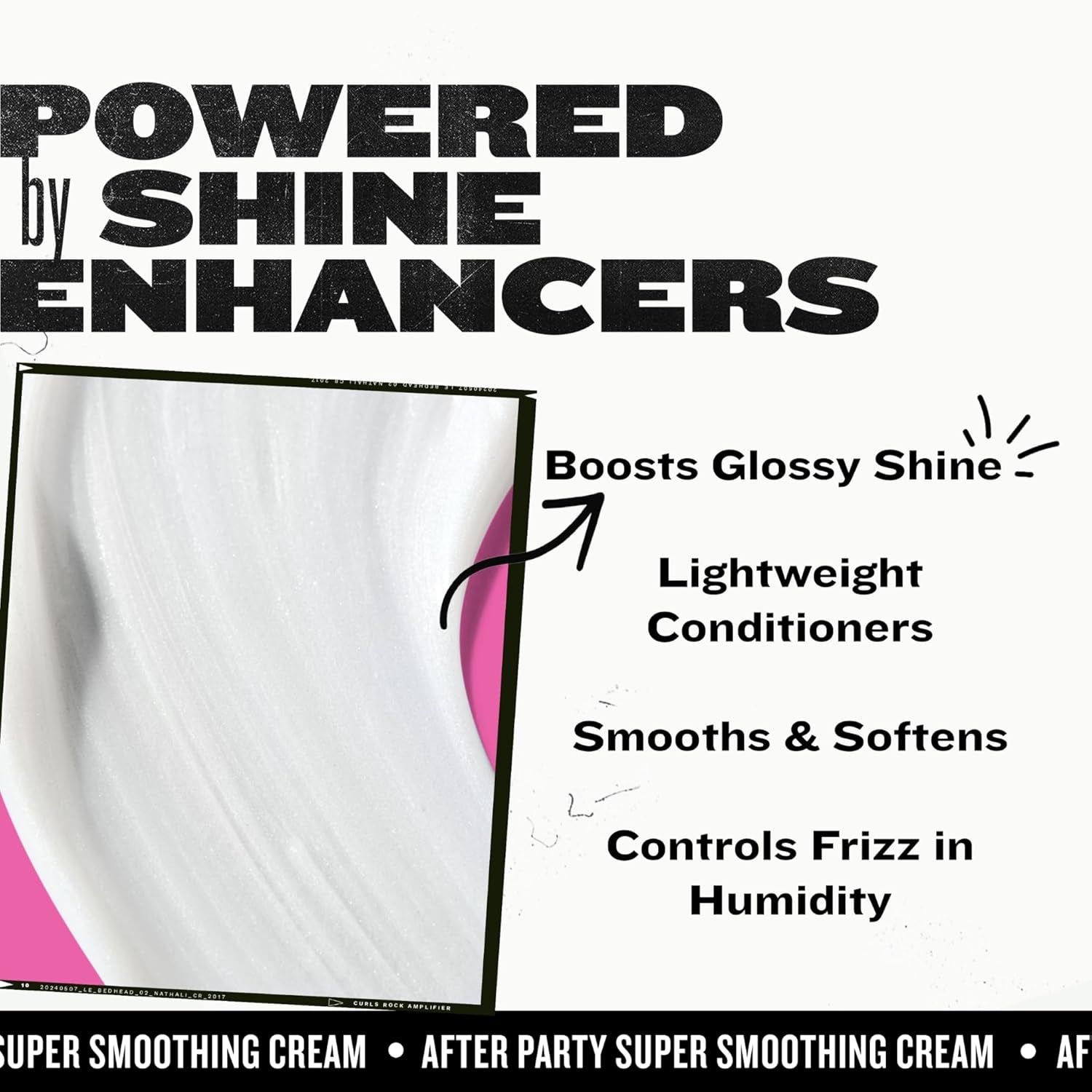 Bed Head by  After Party Smoothing Cream - Ultimate Anti-Frizz Styling Cream for All Hair Types with Caster Seed Oil for High Shine and Hold