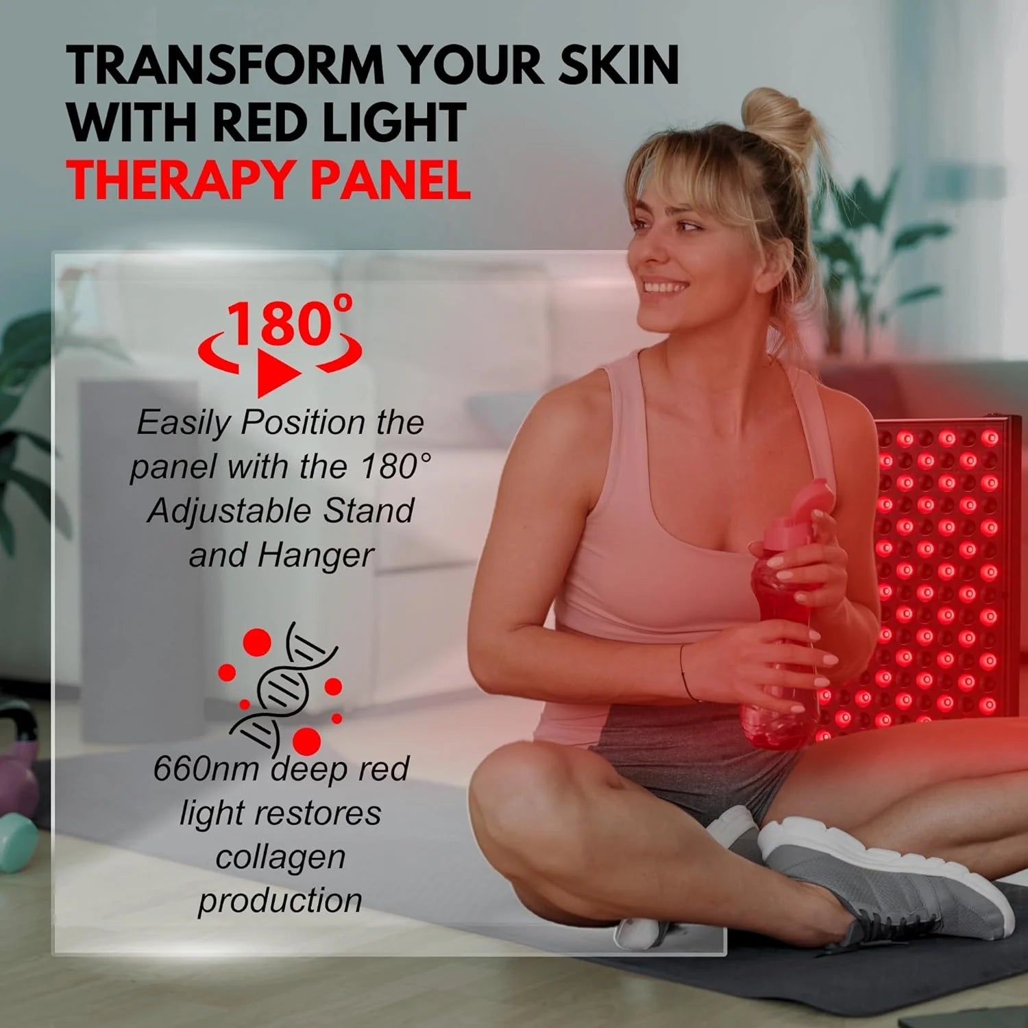 Transform Your Wellness with Our 45W LED Infrared Red Light Therapy Device - Unlock Ultimate Muscle Pain Relief and Skin Rejuvenation in the Comfort of Your Home!
