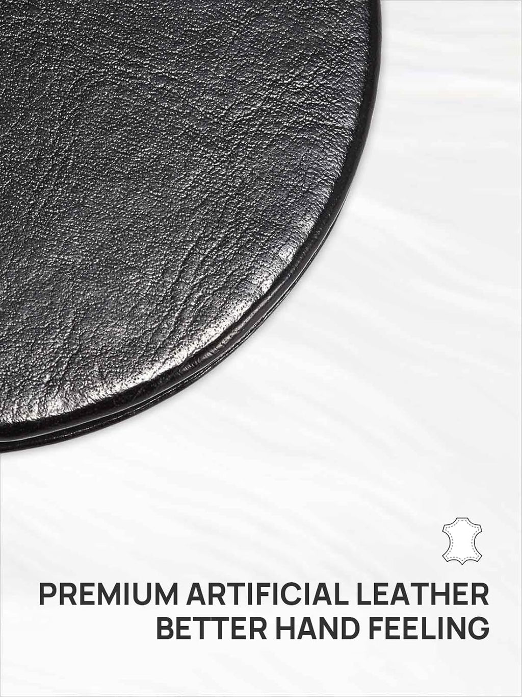 Ultra-Portable Compact Mirror with 1X/10X Magnification - Stylish Round Design in Classic Black, Perfect for Purses and Travel