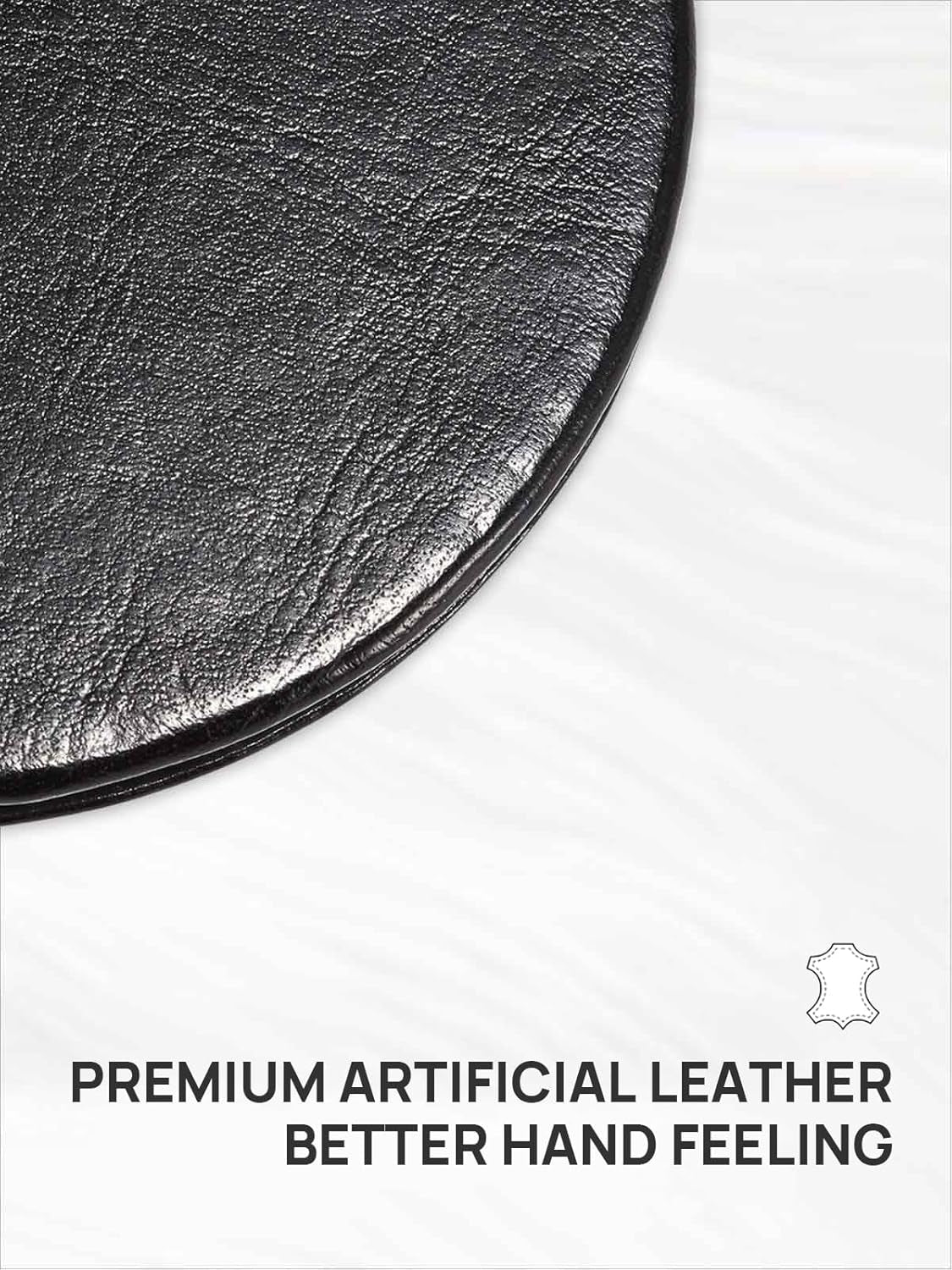 Ultra-Portable Compact Mirror with 1X/10X Magnification - Stylish Round Design in Classic Black, Perfect for Purses and Travel