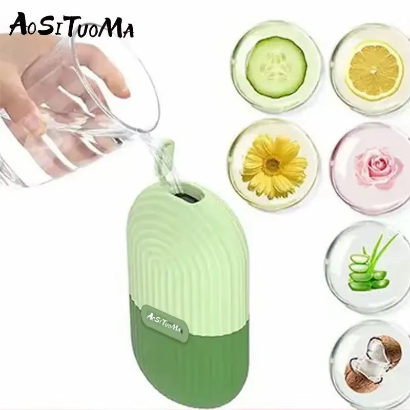 Silicone Ice Face Roller for Contouring, Pore Minimization, Dark Circle Reduction, and Skin Massage - Beauty Tool for Eyes and Neck Care