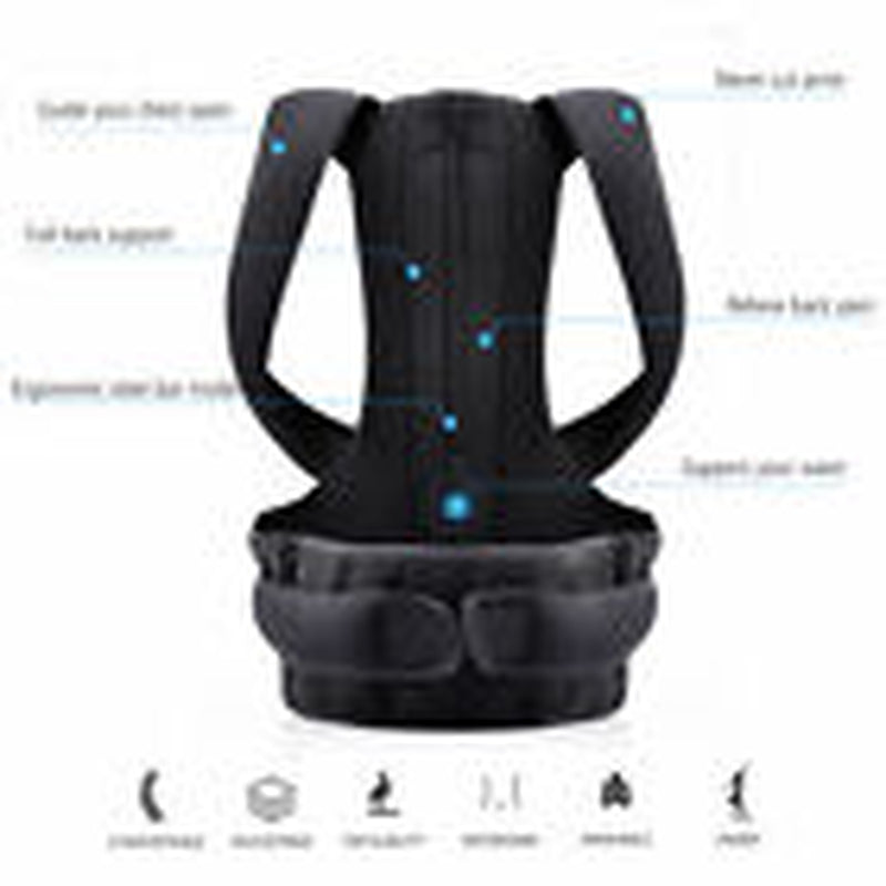 Adjustable Posture Corrector Corset Brace for Back Support and Shoulder Alignment