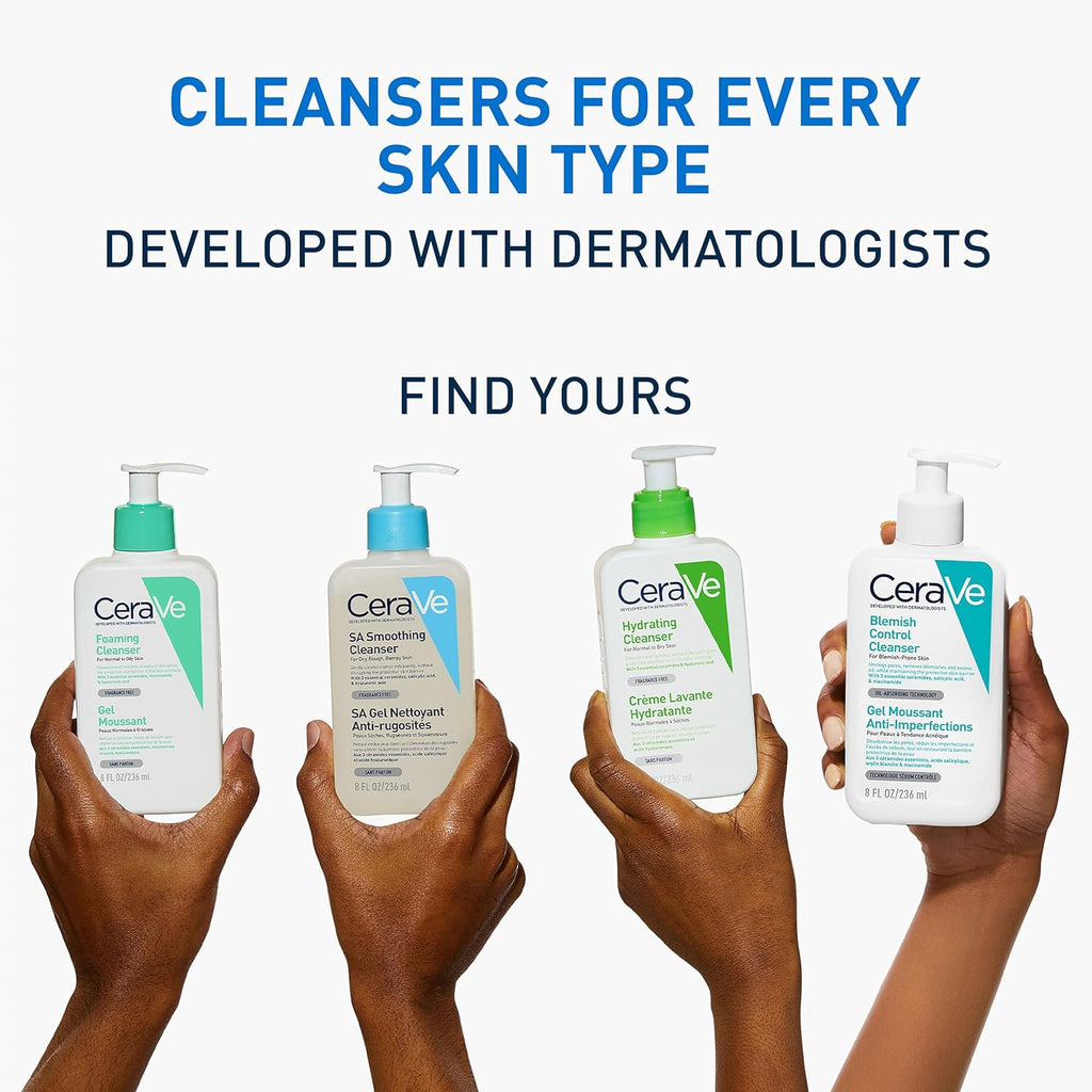 CeraVe Blemish Control Face Cleanser - 2% Salicylic Acid & Niacinamide for Clearer Skin - 236ml