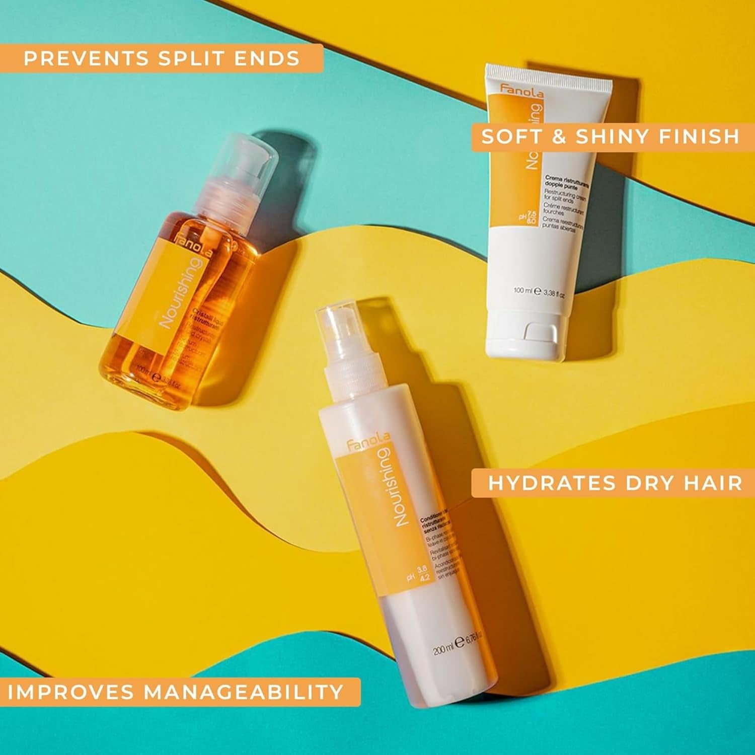 Nutri Care Glass Restructuring Fluid Crystals - 100ml Liquid for Silky Smooth Hair