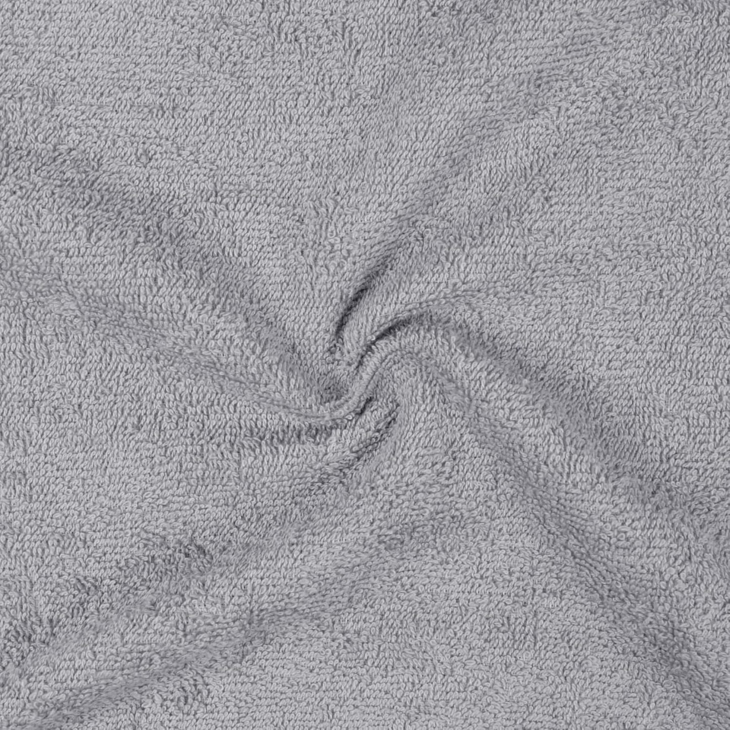 12-Pack Extra Absorbent 100% Cotton Face Towels - Fast Drying Salon Towels in Grey (30 x 30 cm)